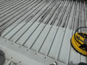 Roof Cleaning Glenella Colorbond roof before and after cleaning
