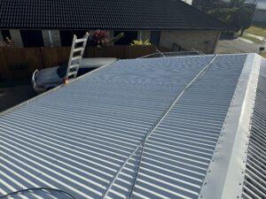 Roof Cleaning Ooralea completed on a Colorbond roof
