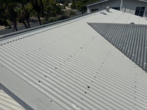 Recently cleaned Colourbond roof in Slade Point Mackay