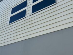 Exterior cladding cleaned as part of a Seaforth House Wash