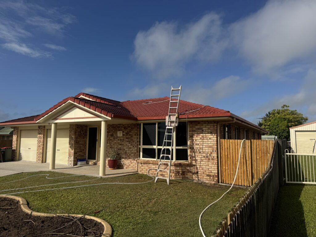 Professional tile roof cleaning project in Mount Pleasant Mackay