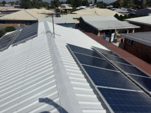 Solar panel roof