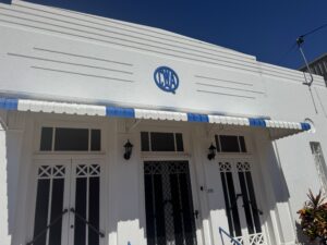 Front of the building
