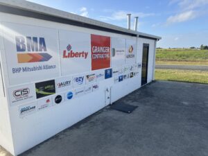 Sponsers at the netball courts