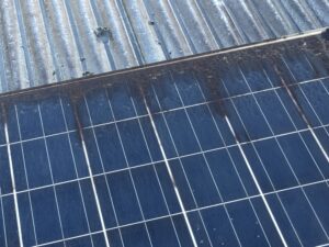 Dirty solar panels